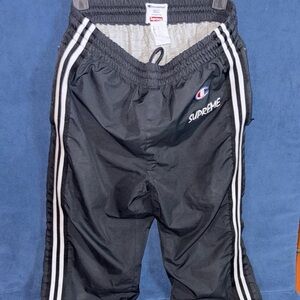 Champions supreme warm up pants windbreaker style size Men’s S